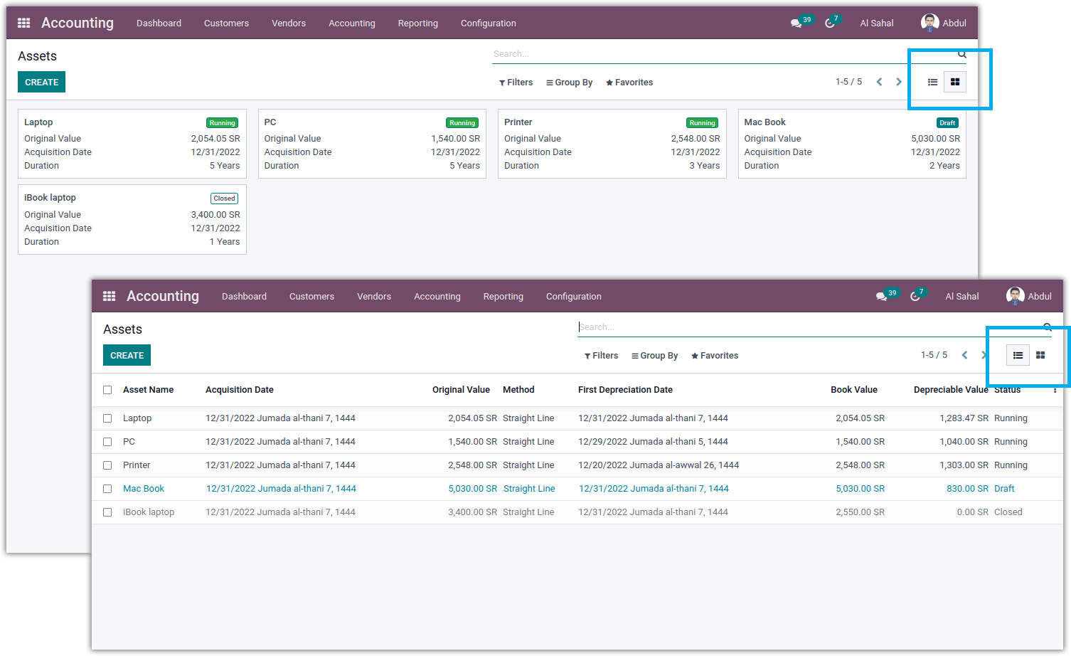 asset detail in accounting