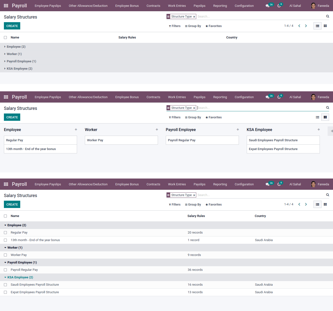 payroll salary structure